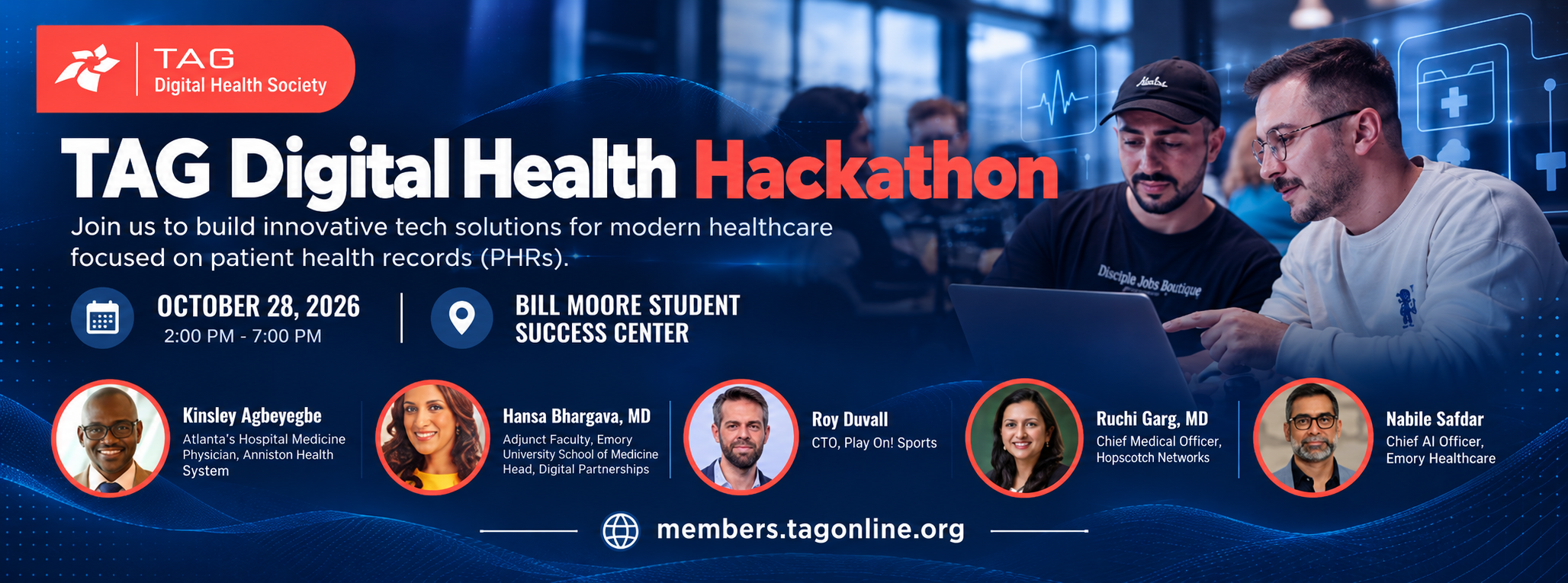 TAG Digital Health Hackathon Banner